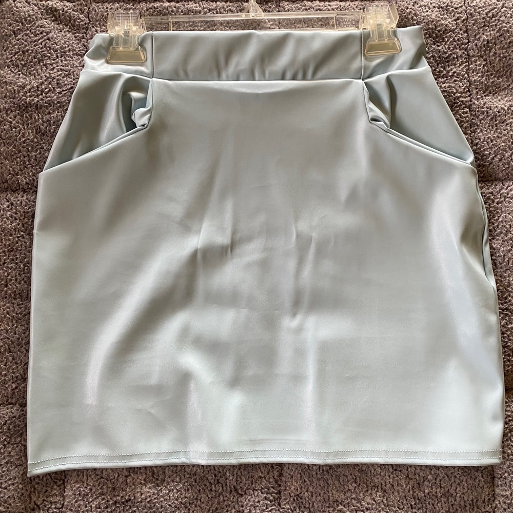 Faux Leather Skirt